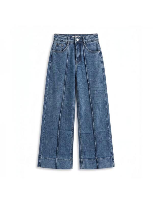 Jeans de Pierna Ancha de Tiro Alto...