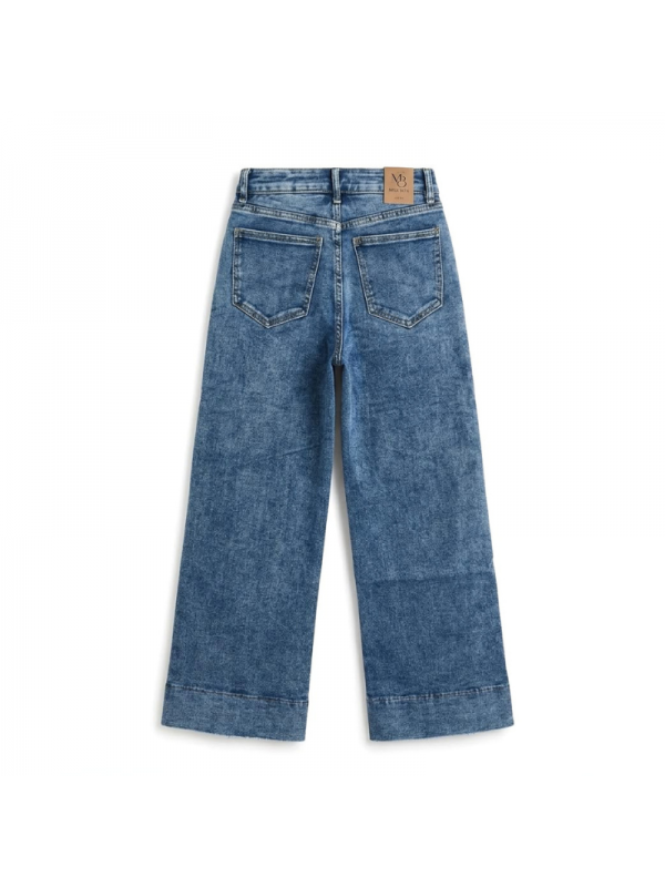 Jeans de Pierna Ancha de Tiro Alto...