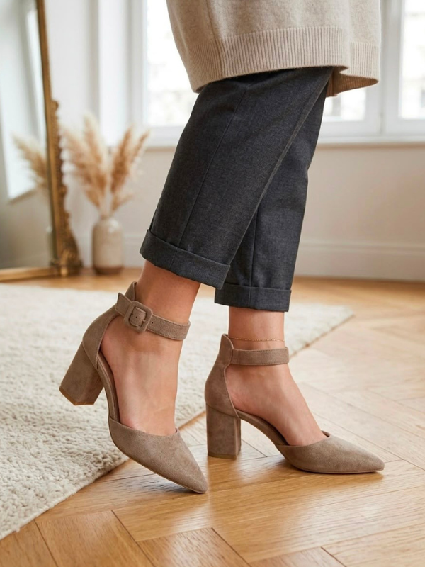 Zapatos con tacón de 4cm