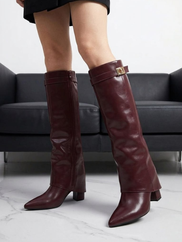 Botas Altas para Mujer de Punta Fina,...