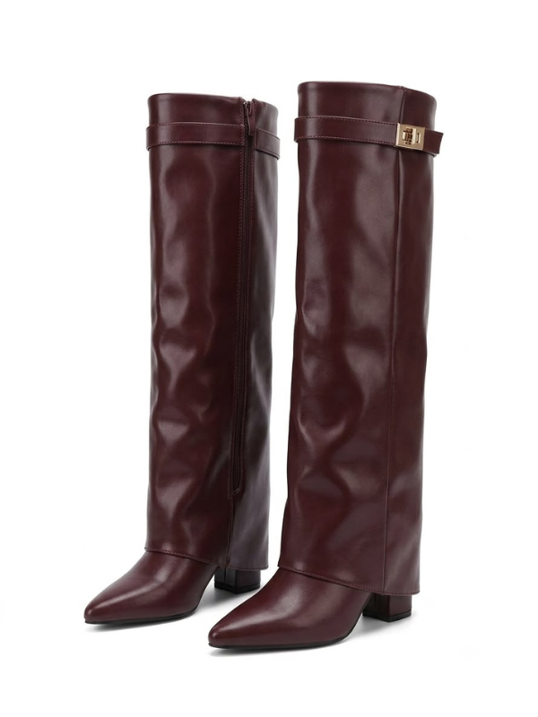 Botas Altas para Mujer de Punta Fina,...