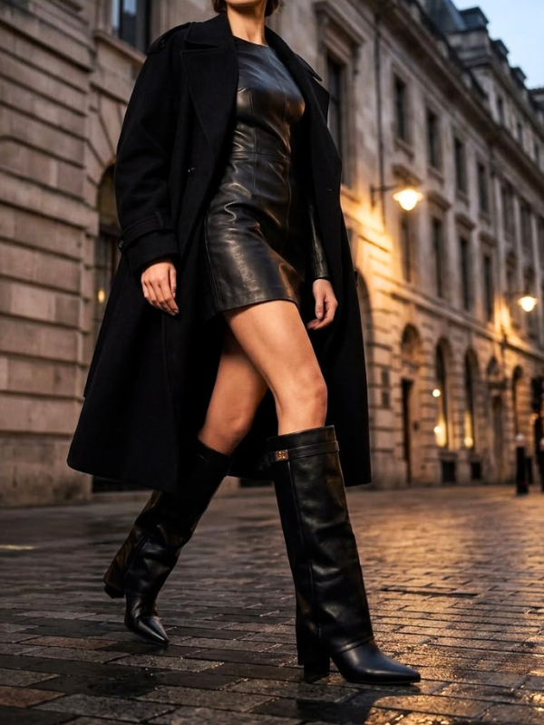 Botas Altas para Mujer de Punta Fina,...