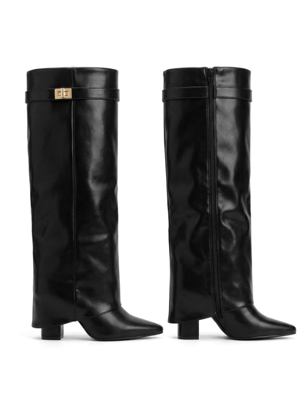 Botas Altas para Mujer de Punta Fina,...