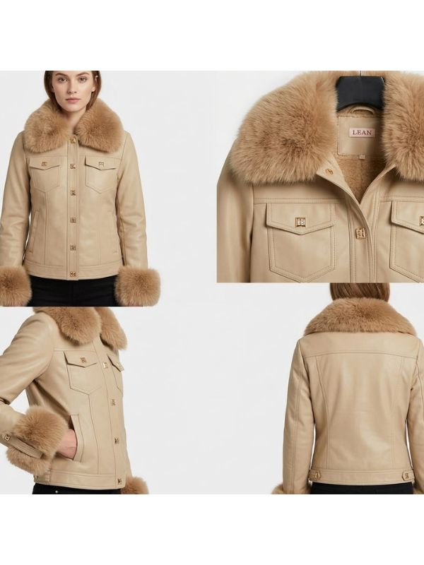 Chaqueta de Polipiel  con Pelo...
