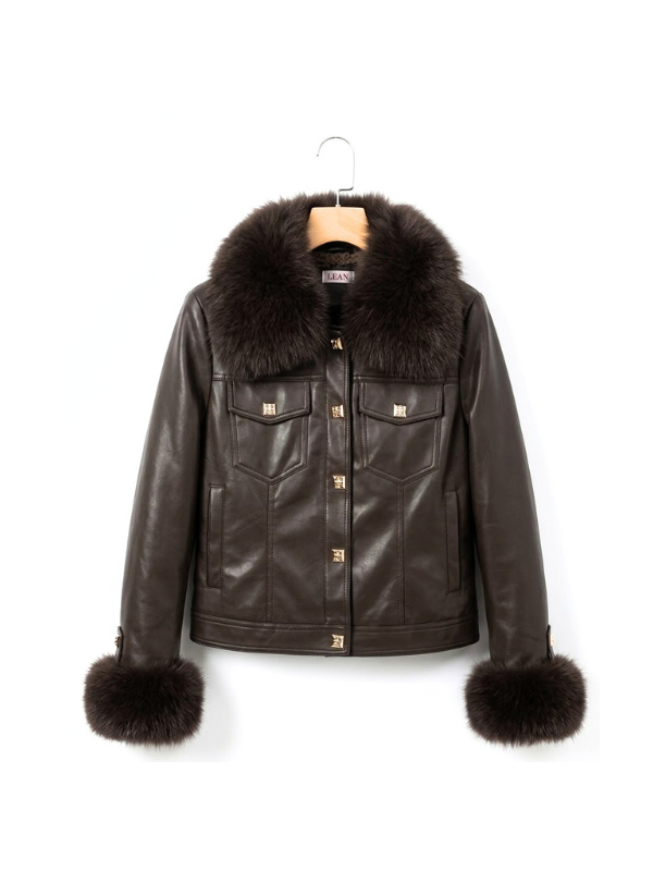 Chaqueta de Polipiel  con Pelo...