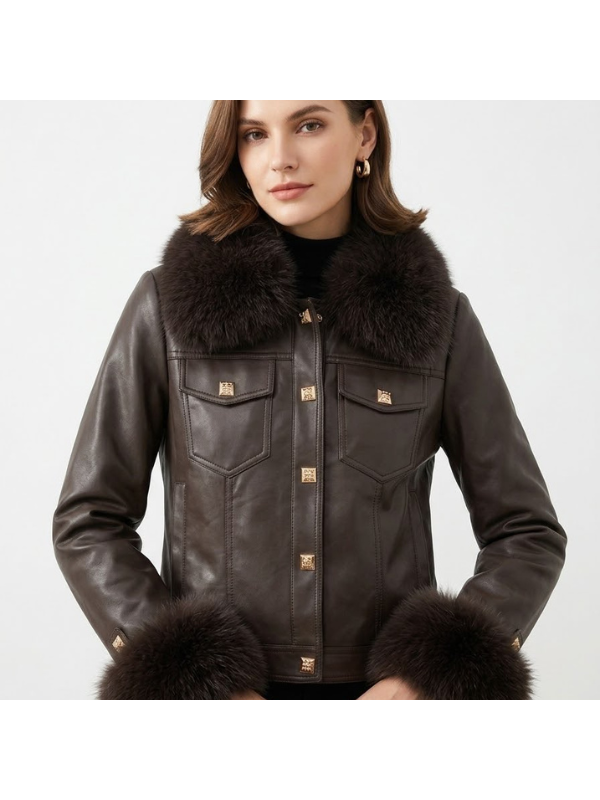 Chaqueta de Polipiel  con Pelo...
