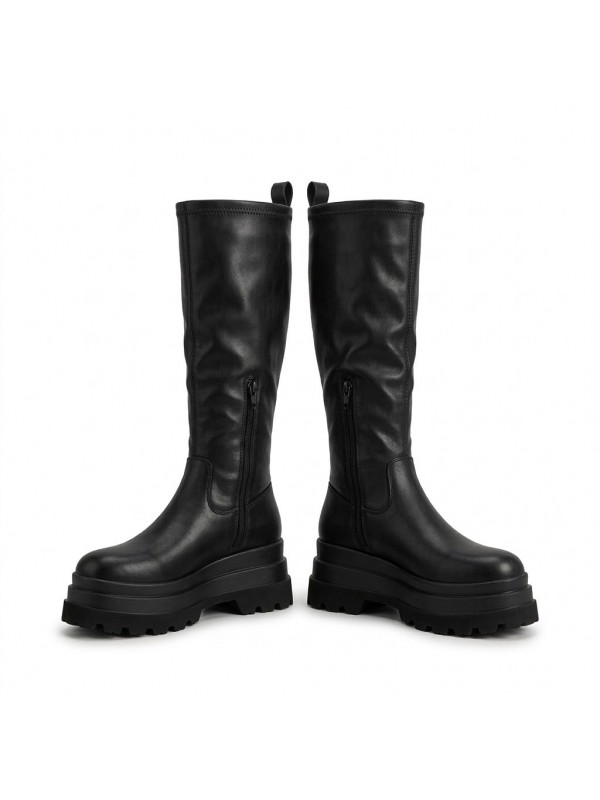 Botas casuales de caña alta con...
