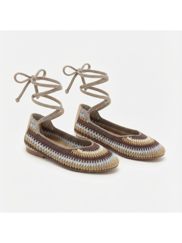 Zapatos Planos con Cordones...