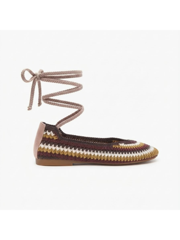 Zapatos Planos con Cordones...