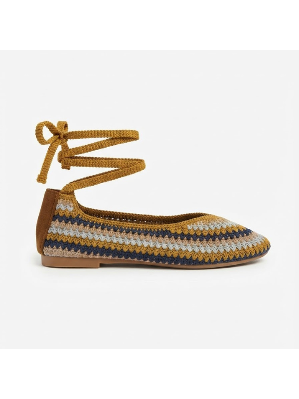 Zapatos Planos con Cordones...