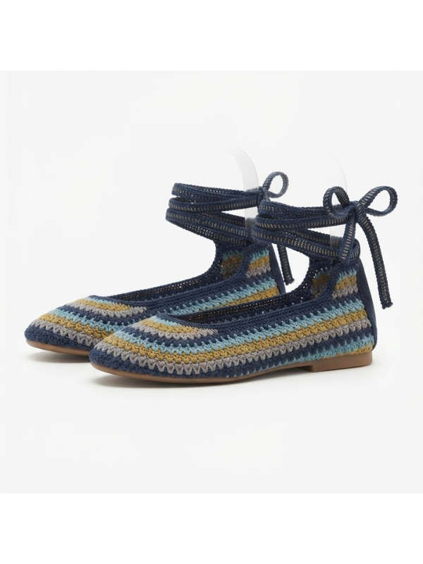 Zapatos Planos con Cordones...