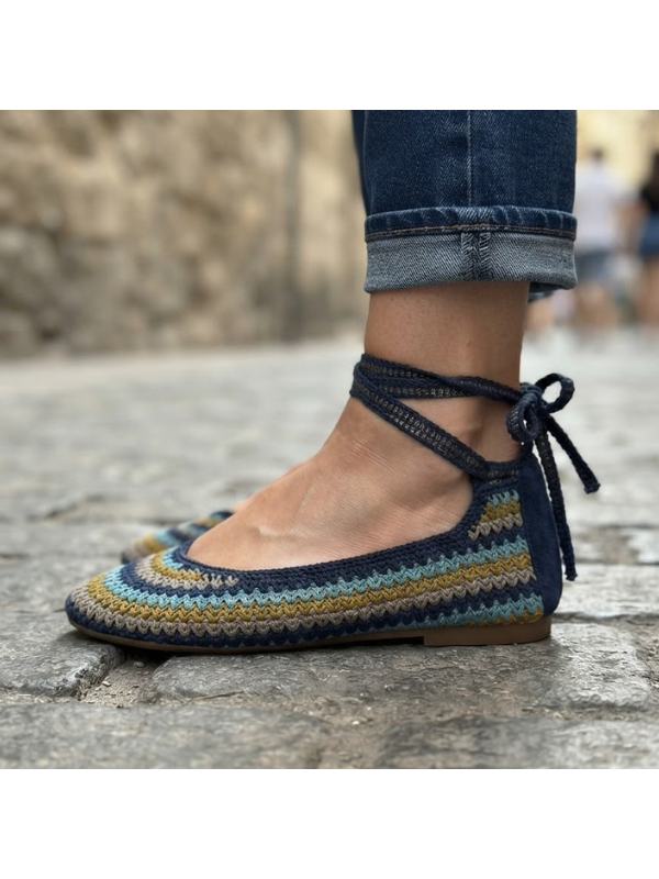 Zapatos Planos con Cordones...