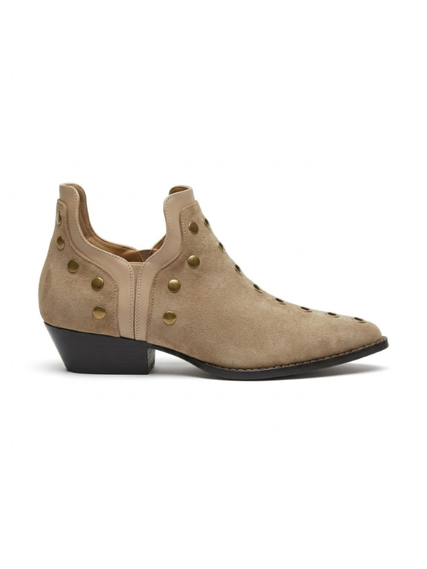 Botines de Punta Fina con Diseño de...