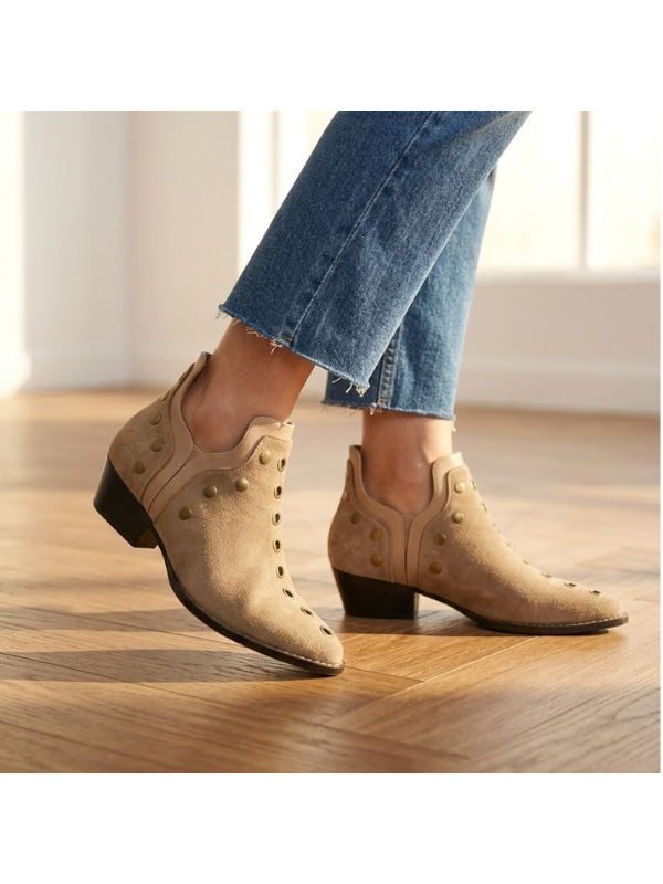 Botines de Punta Fina con Diseño de...