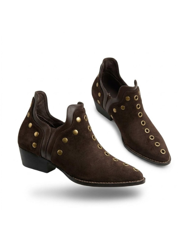 Botines de Punta Fina con Diseño de...