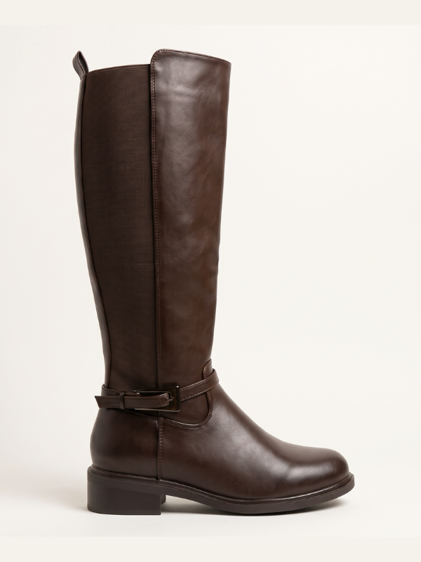 Botas Altas de Tacón Bajo para Mujer,...