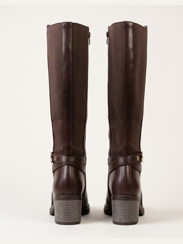 Botas Altas de Tacón Grueso de 6,5 cm...