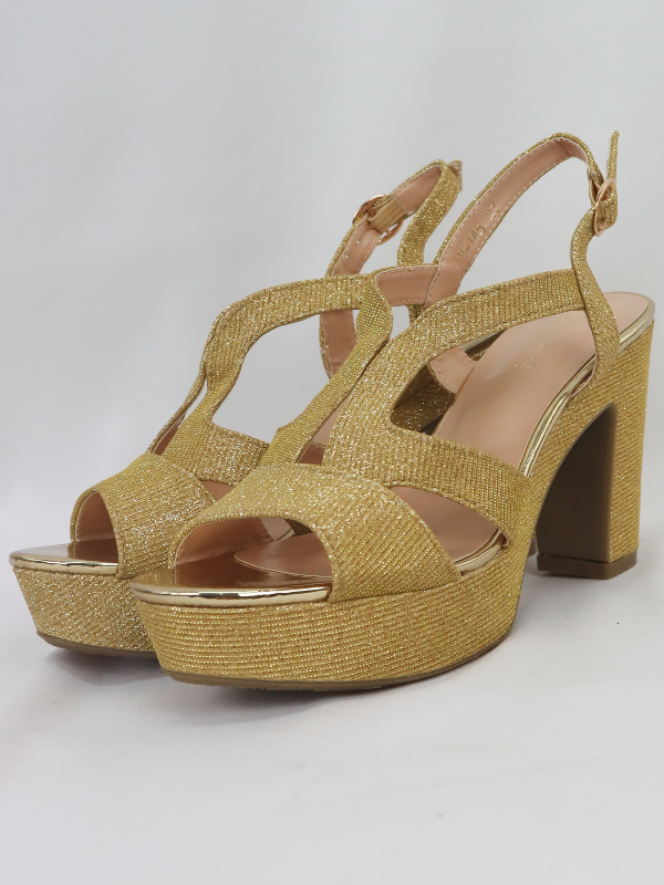 Sandalia tacón grueso con... 2