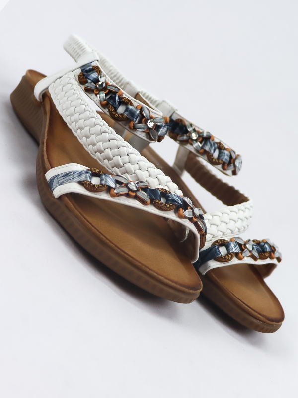 Sandalias trenzadas de mujer