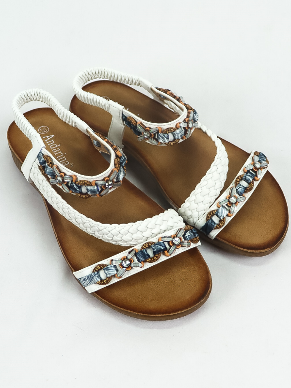 Sandalias trenzadas de mujer