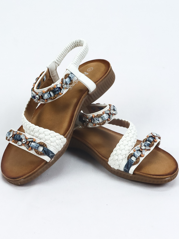 Sandalias trenzadas de mujer