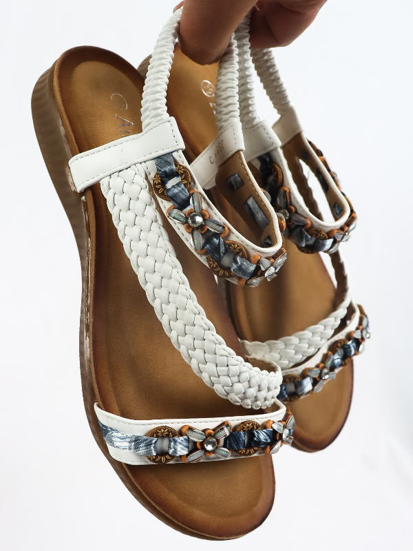 Sandalias trenzadas de mujer