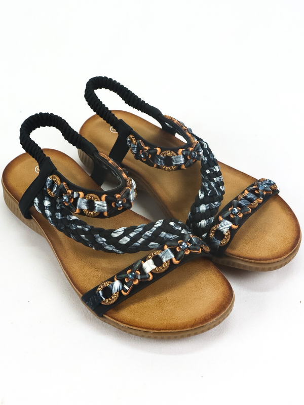 Sandalias trenzadas de mujer