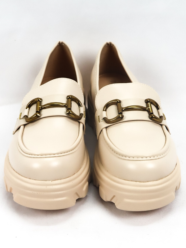 Mocasines con suela gruesa -mujer-