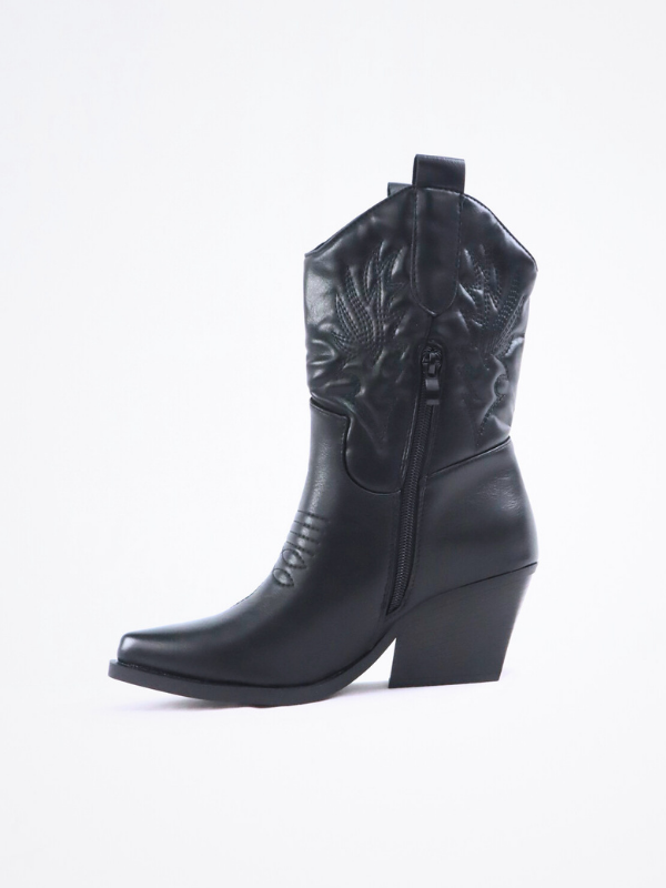 Botín cowboy polipiel.