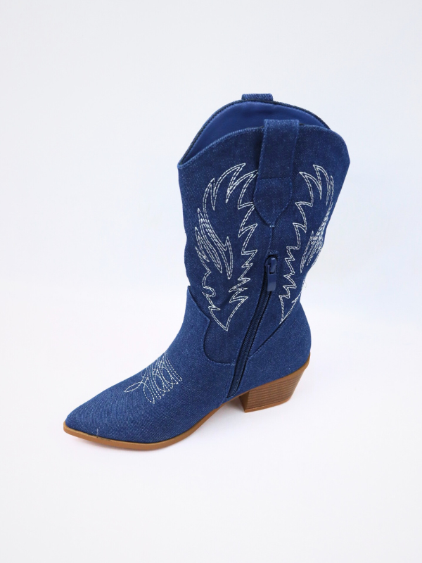 Botín cowboy vaquera