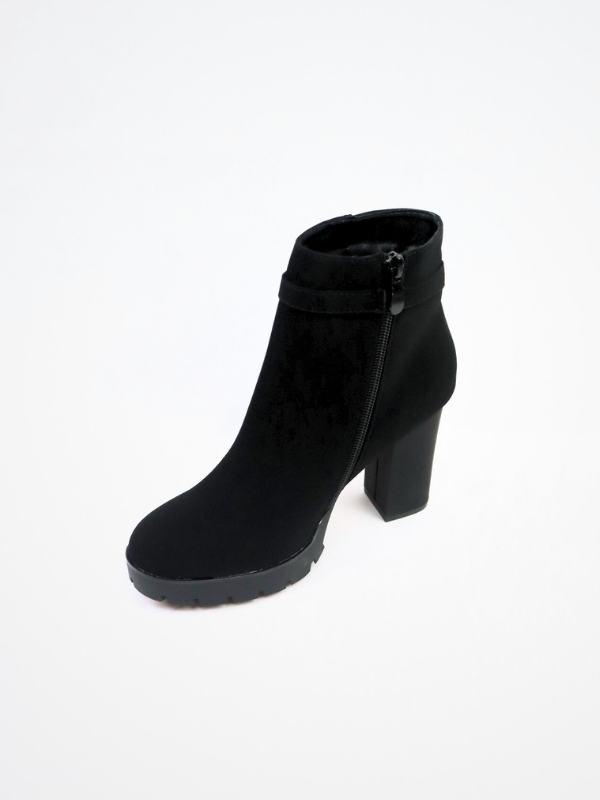Botines tacón- negro
