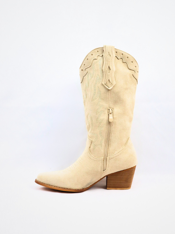 Botas cowboy - beige