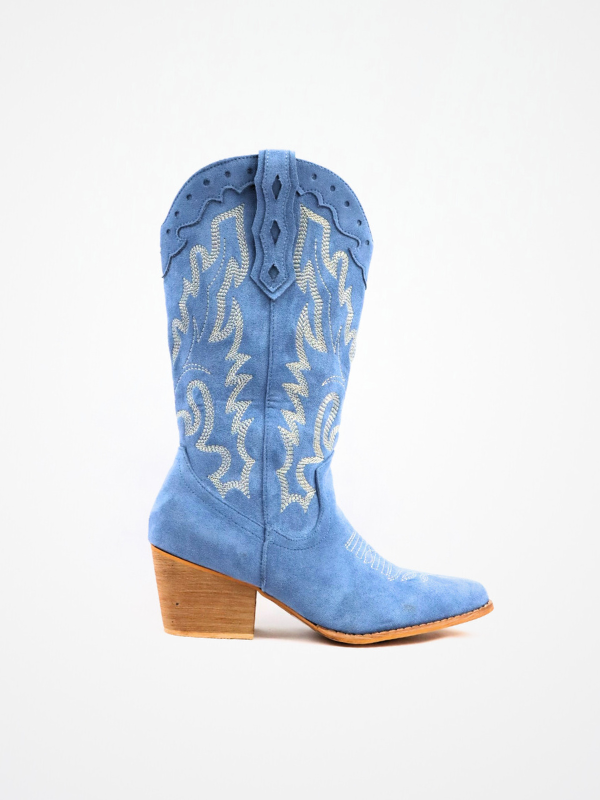 Botas cowboy azul