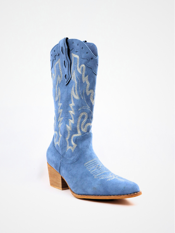 Botas cowboy azul