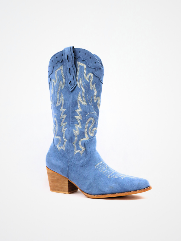 Botas cowboy azul