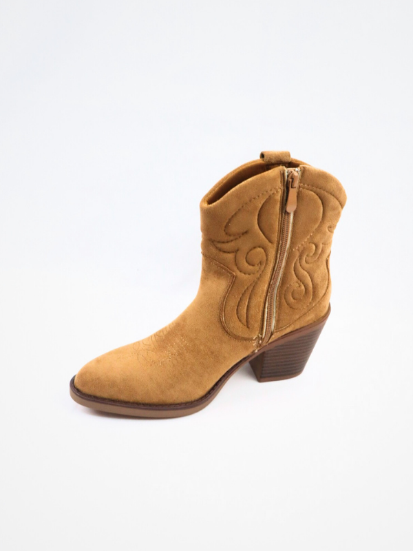 Botines cowboy baja camel