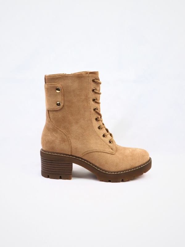 Botines tobillo altas - camel