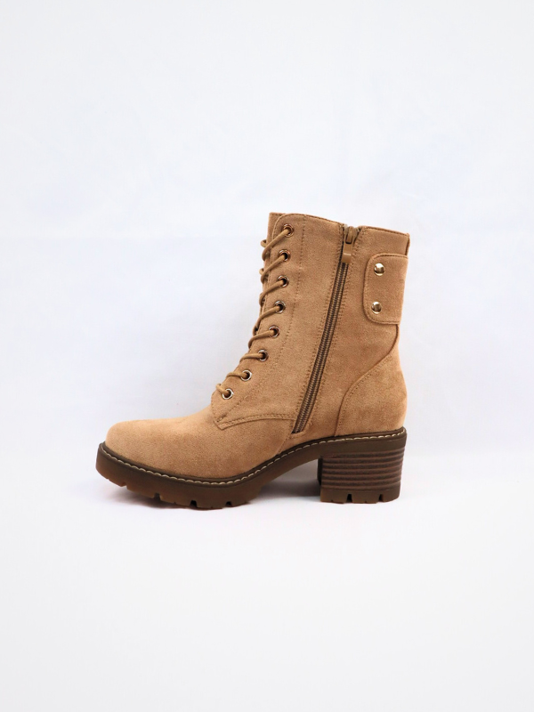 Botines tobillo altas - camel