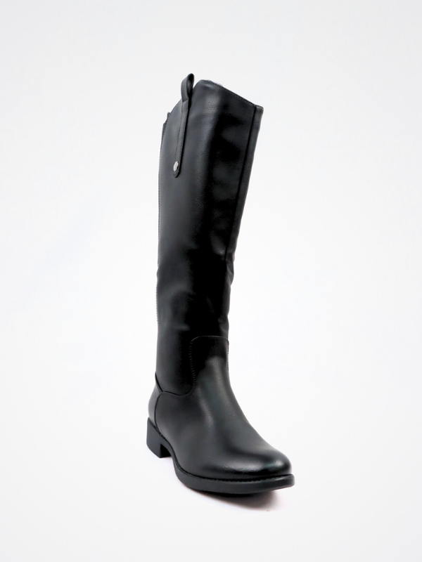 Botas efecto piel lisa - negro