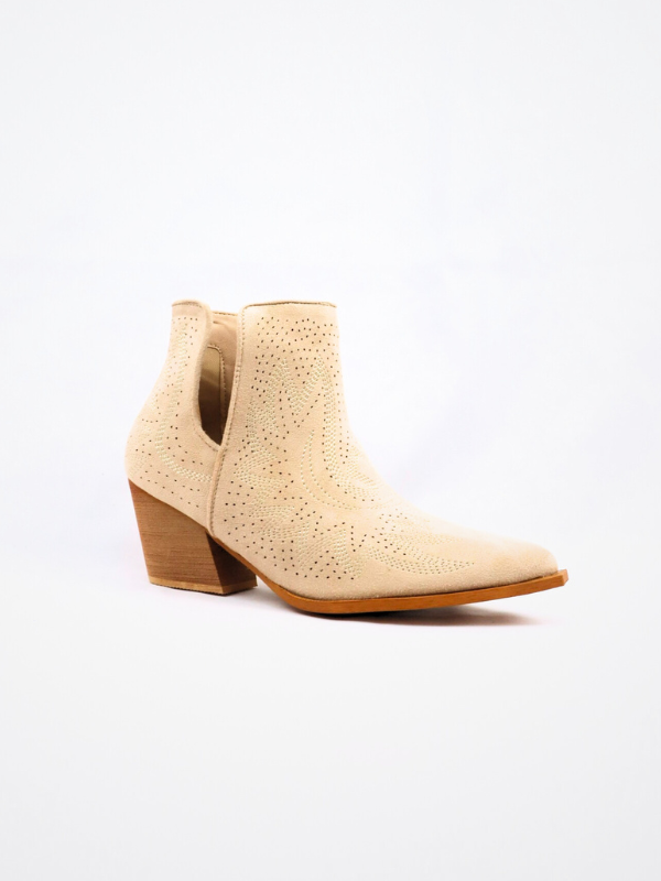 BOTIN BAJO COWBOY NUMADE- BEIGE