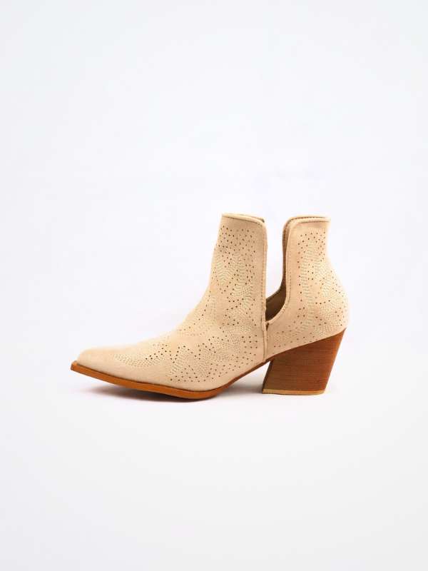 BOTIN BAJO COWBOY NUMADE- BEIGE