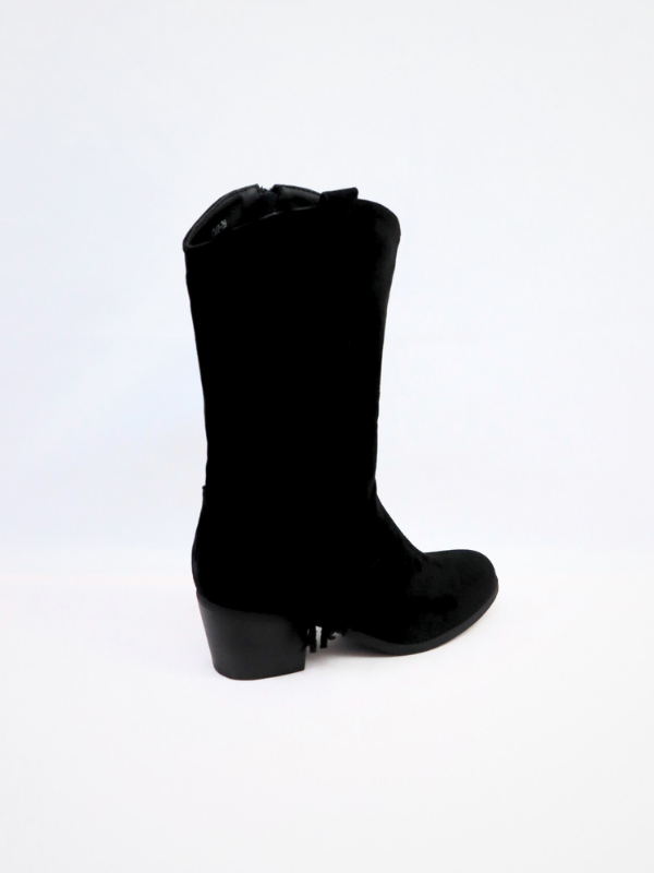 Botas de ante flecos -negra