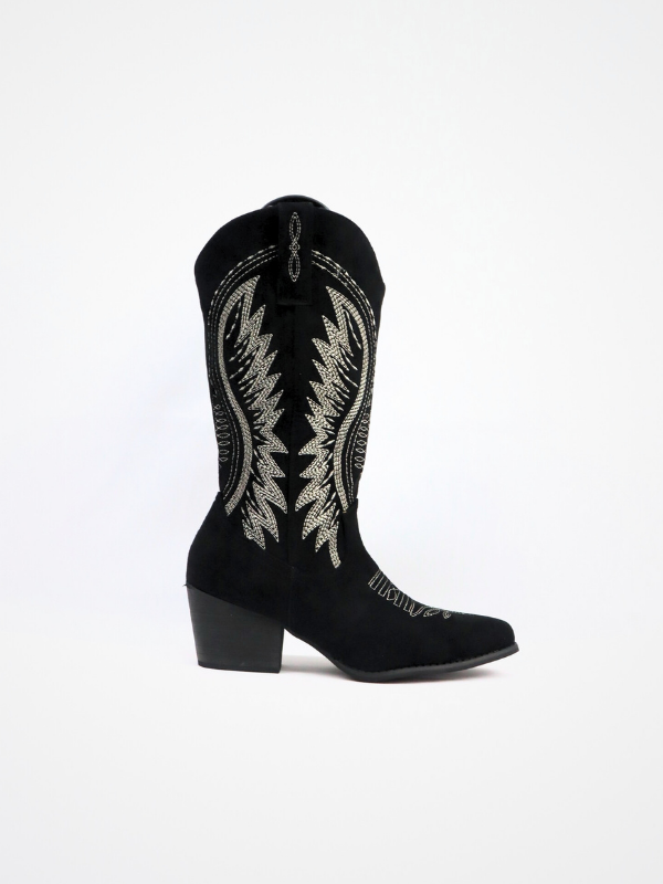 Botas cowboy de ante -mujer