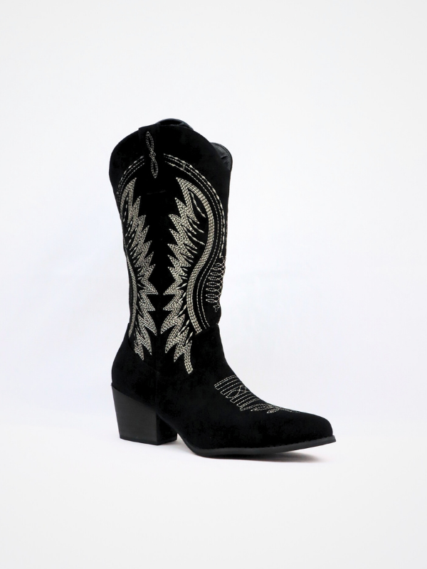 Botas cowboy de ante -mujer