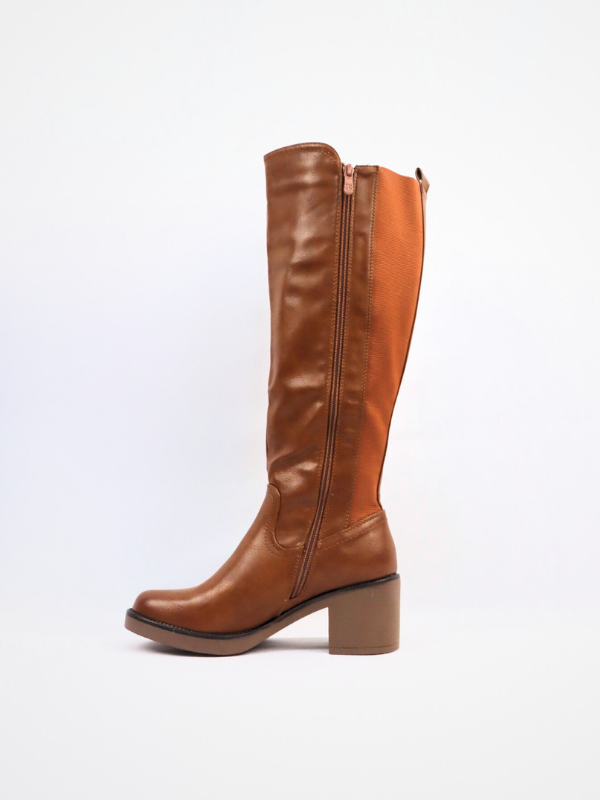 Botas alta tacón bajo -mujer