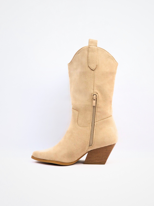 Botas cowboy dallas beige 2