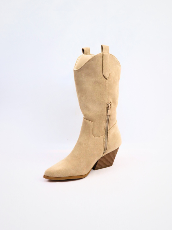 Botas cowboy dallas beige