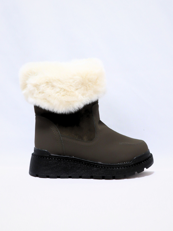 Botas nieve verde - mujer