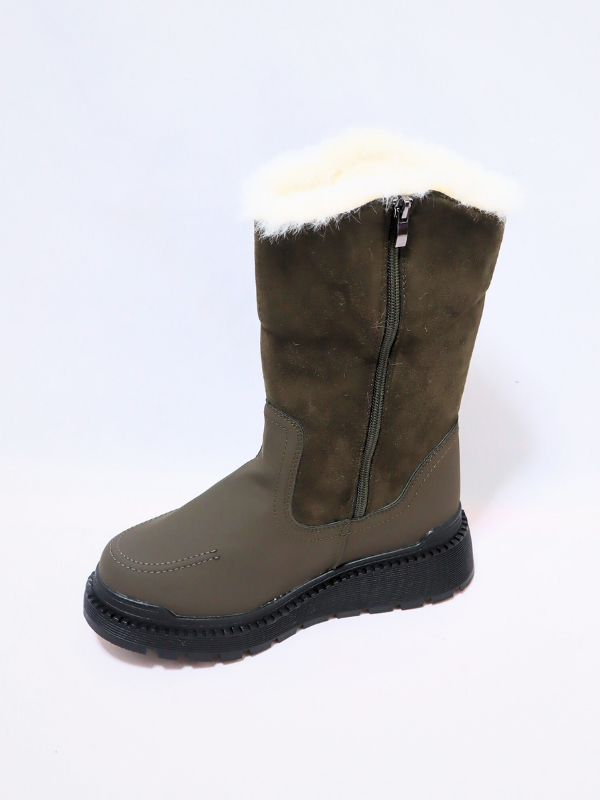 Botas nieve verde - mujer