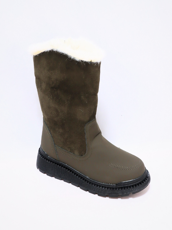 Botas nieve verde - mujer